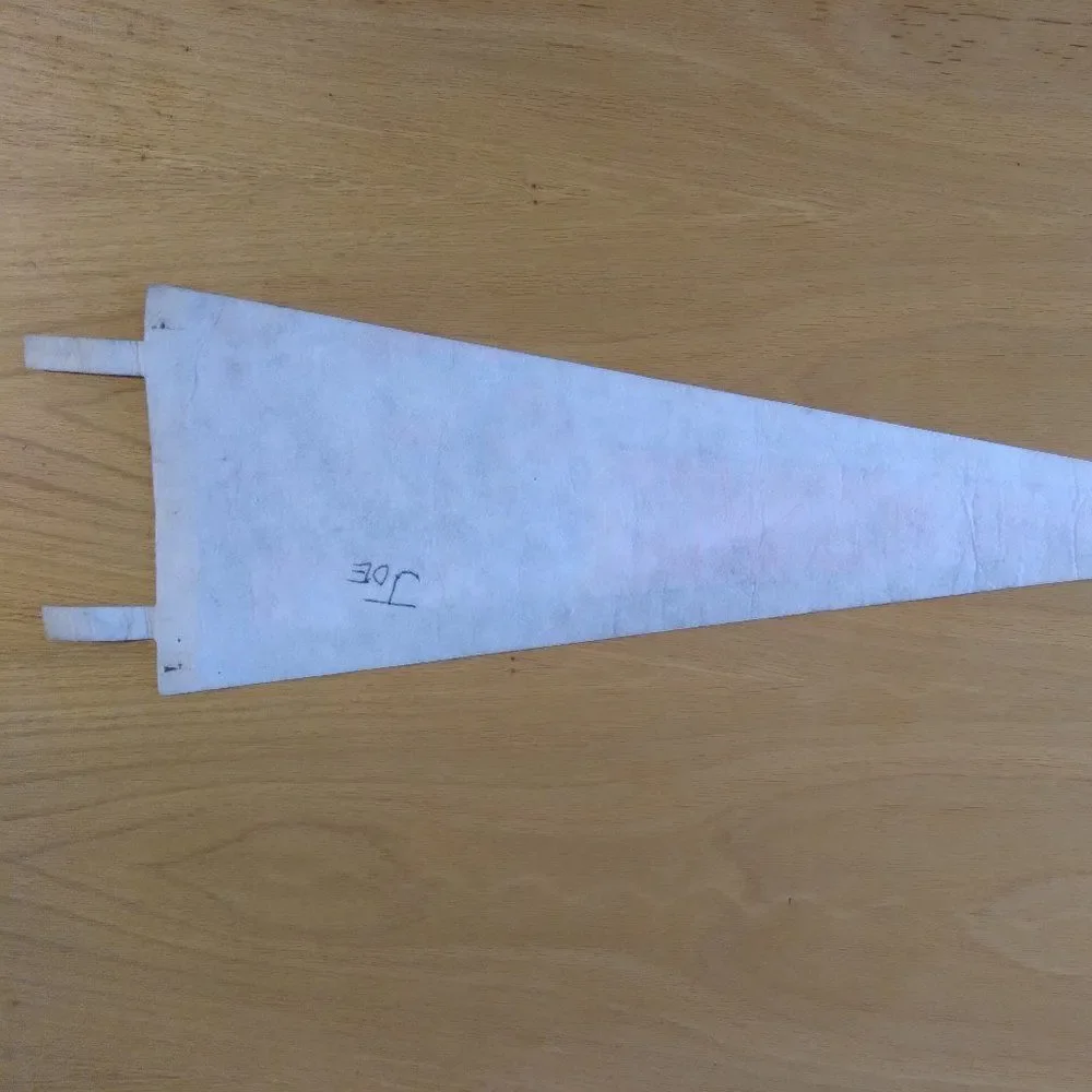 Vintage 60s Johnson Space Center Apollo 2 Moon Landing Pennant Flag